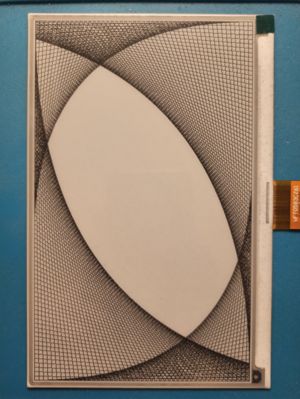A set of lines forming a curve